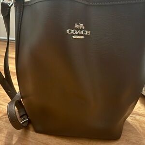 Coach Dark Brown Leather Crossbody Bag